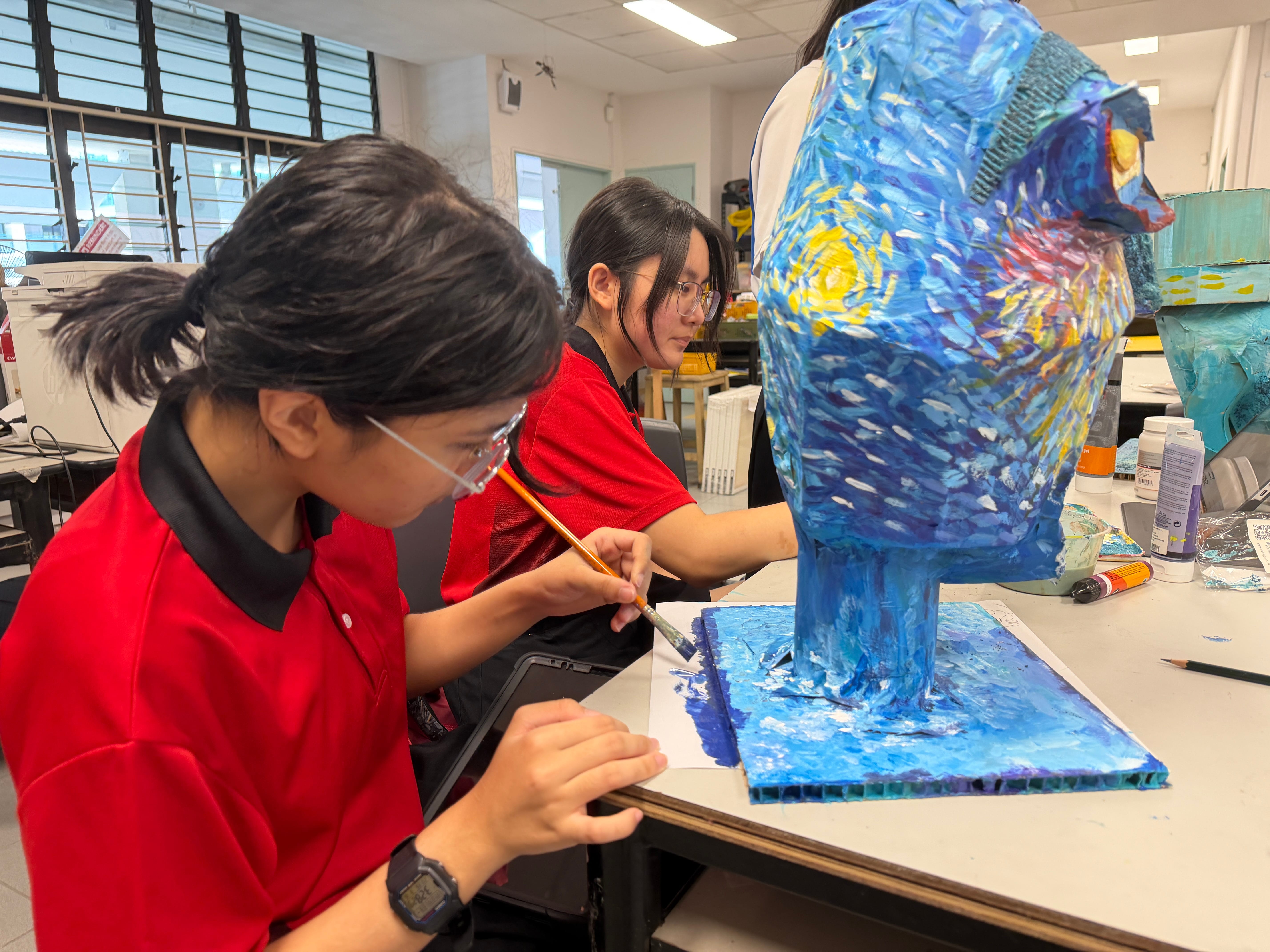 Cardboard Sculpture with Acrylic Painting Workshop
